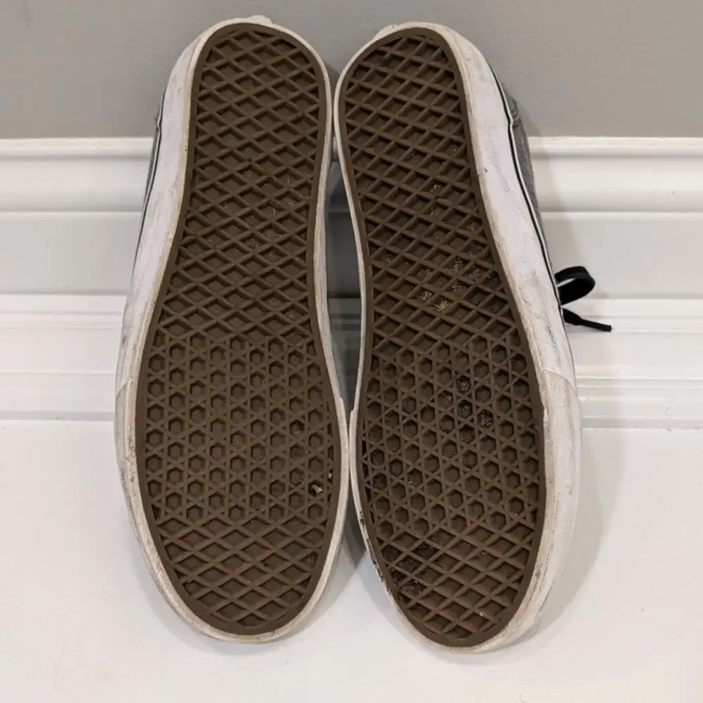 Vans Atwood Delux Sneaker Grey Black Canvas Casual Emo Grunge Athleisure Size 10